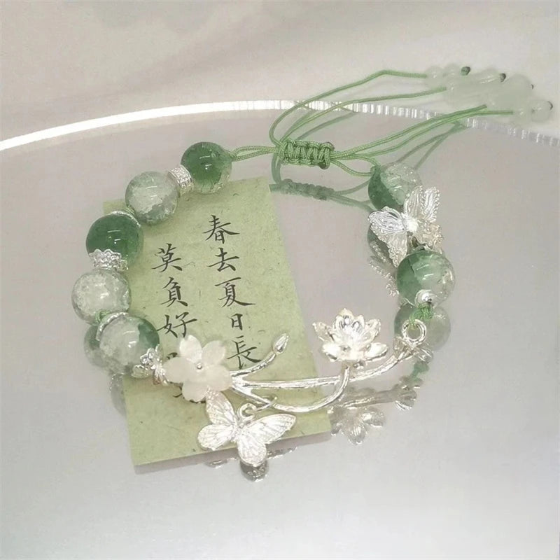 Fashion Sweet Pink Crystal Beads Bracelet for Women Men Attract Money Wealth Good Luck Bracelet Friendship Jewelry Birthday Gift