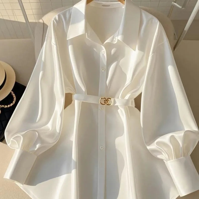 Women's White Blouses New French Luxury Design