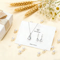 Sterling Silver Earring Pendant Necklace